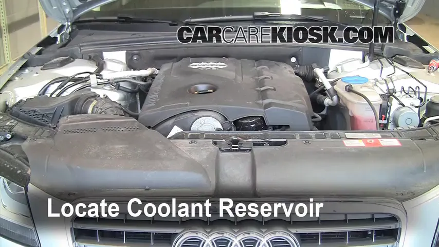 2009 Audi A4 Quattro 2.0L 4 Cyl. Turbo Coolant (Antifreeze) Add Coolant